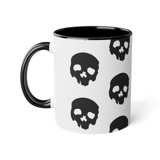 Skull Print Coffee Mug, 11oz
