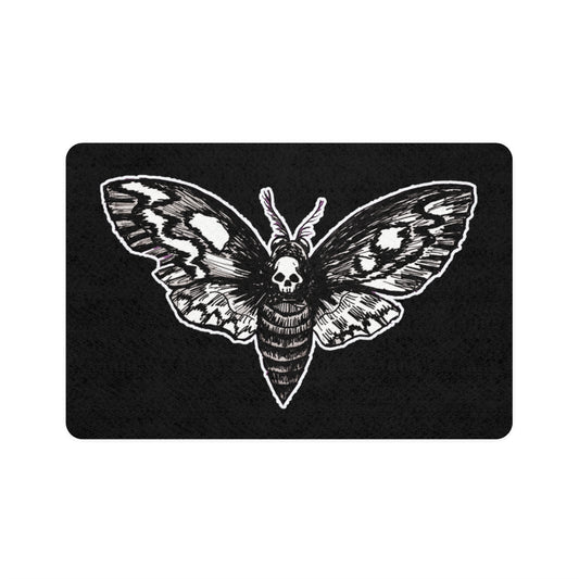 DEATHMOTH Pet Food Mat (12x18)