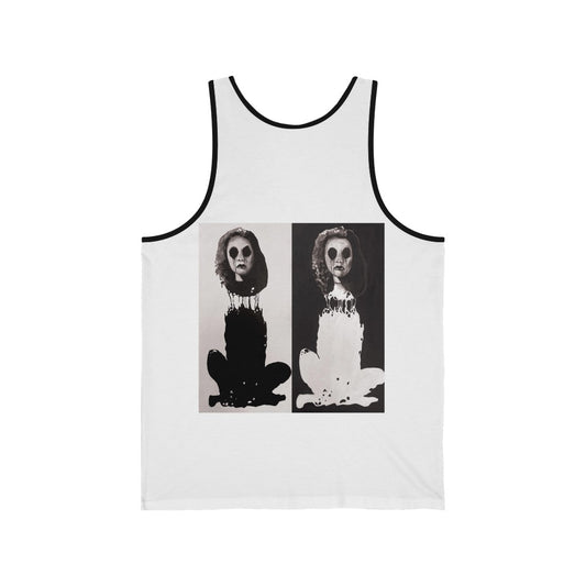 "Melancholy Felines" Painting by Kelly Kresconko Unisex Jersey Tank