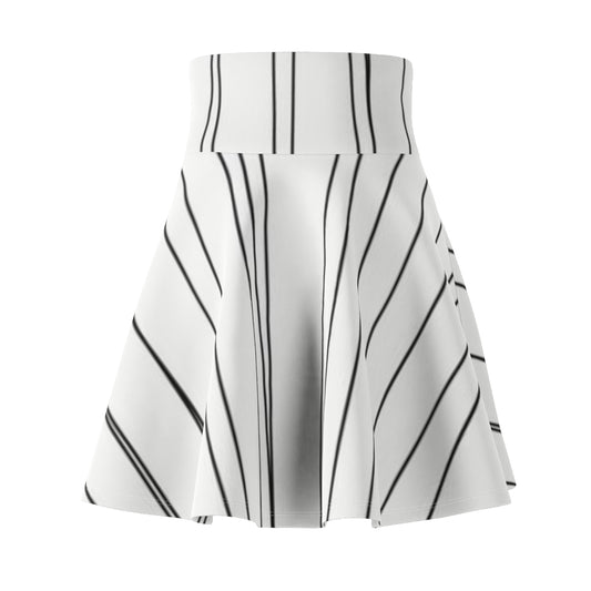 Sketchy Lines Skater Skirt