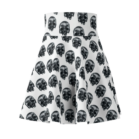 Sketchy Flowy Skull Skirt