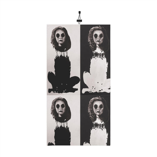 "Melancholy Felines" by Kelly Kresconko Winter Neck Gaiter With Drawstring