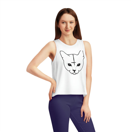 Hell Cat Cropped Tank Top