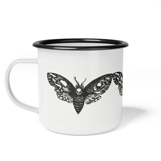Death Moth Enamel Camp Cup