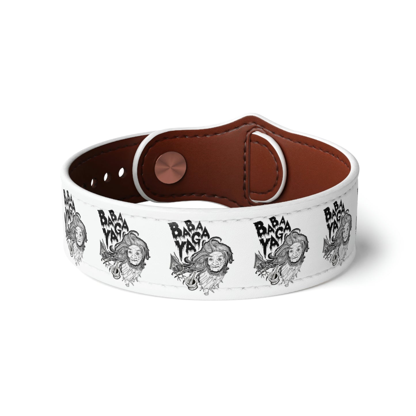 Baba Yaga Faux Leather Wristband