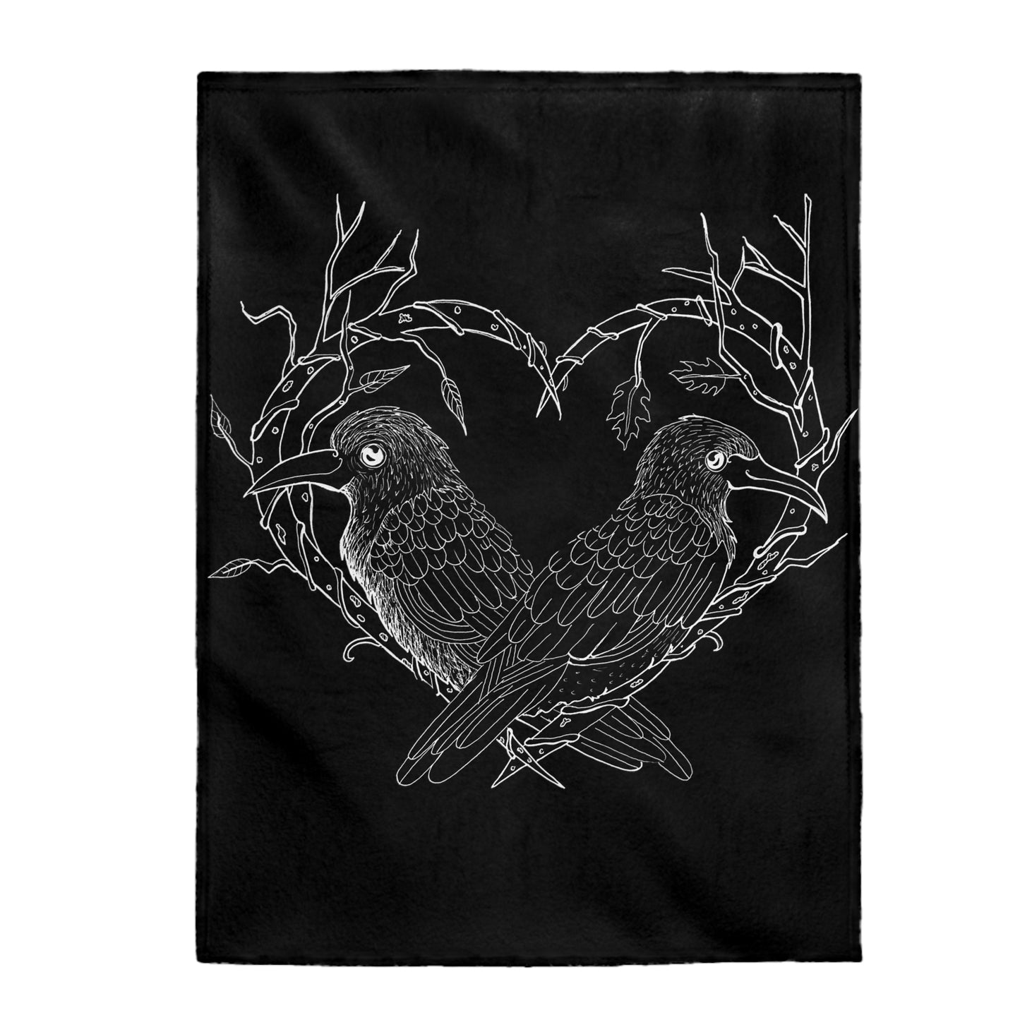 Odin's Ravens Velveteen Plush Blanket