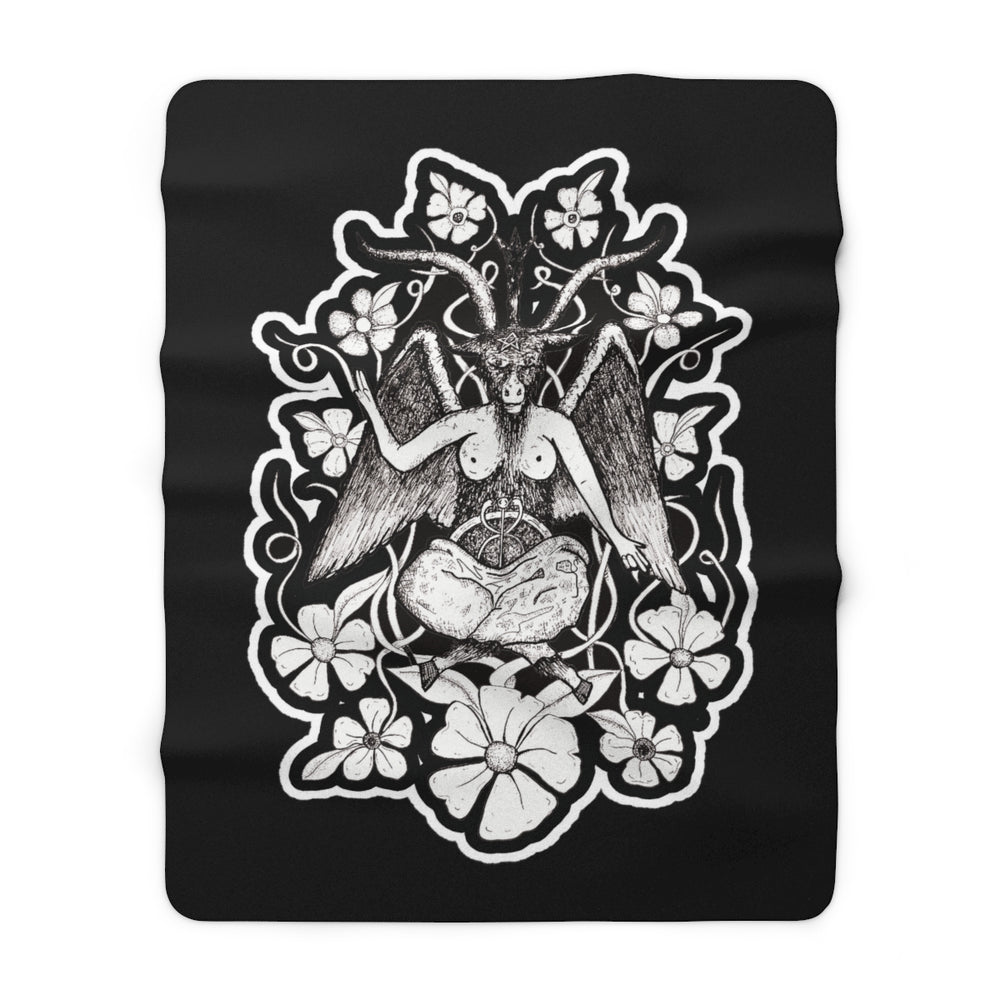 Baphomet Sherpa Fleece Blanket