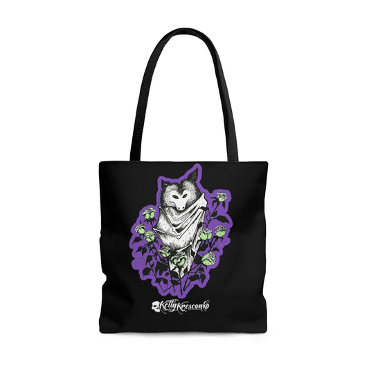 "Blue Batty" Illustration on Tote Bag