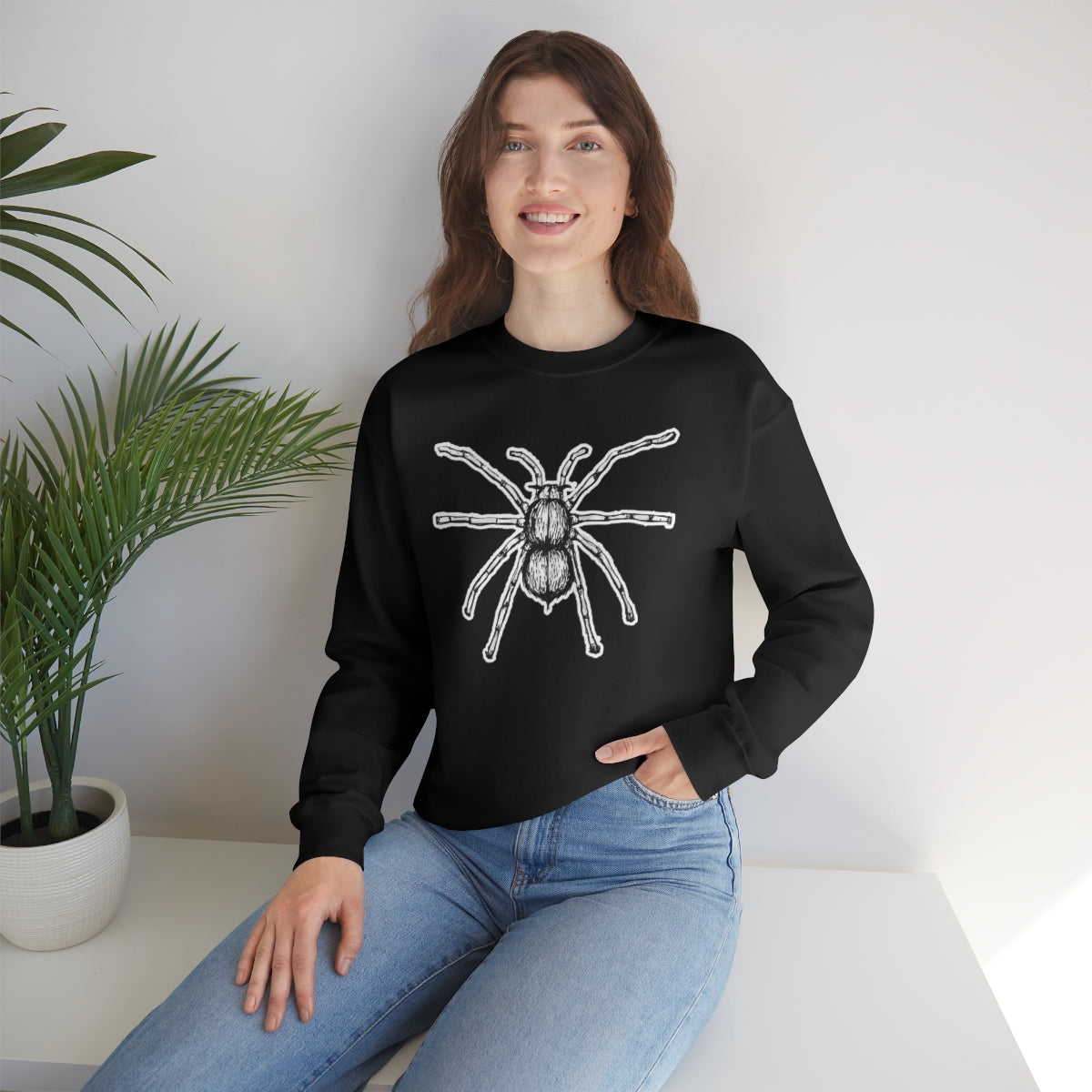 Sketchy Spider Unisex Heavy Blend™ Crewneck Sweatshirt