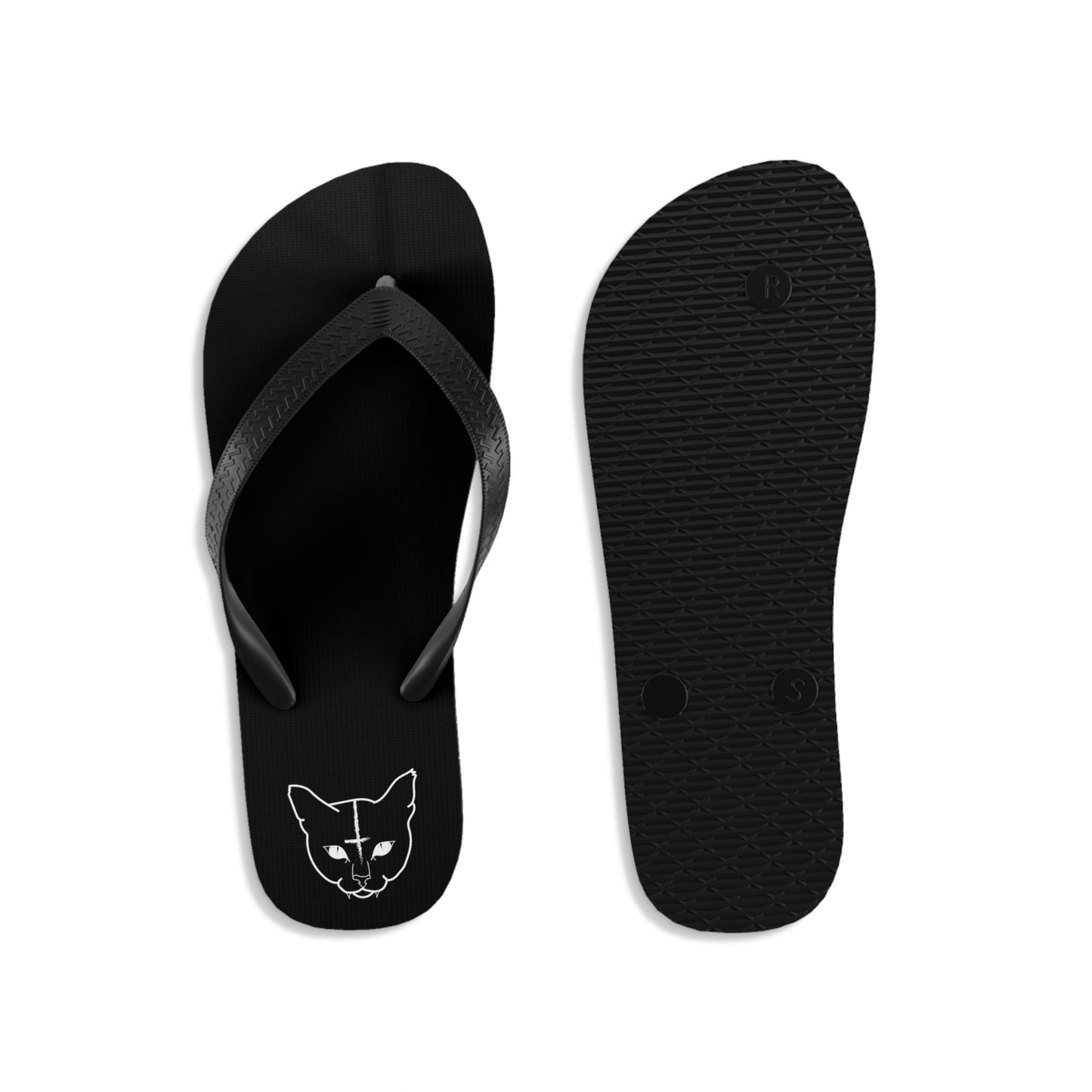 Hell Cat Unisex Flip-Flops