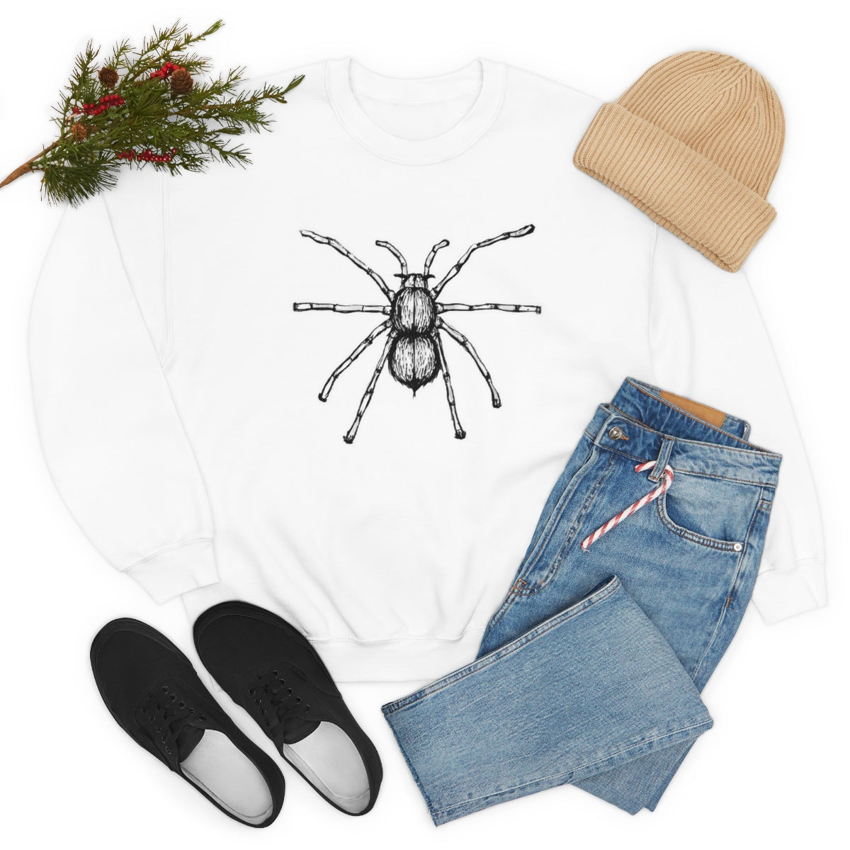 Sketchy Spider Unisex Heavy Blend™ Crewneck Sweatshirt