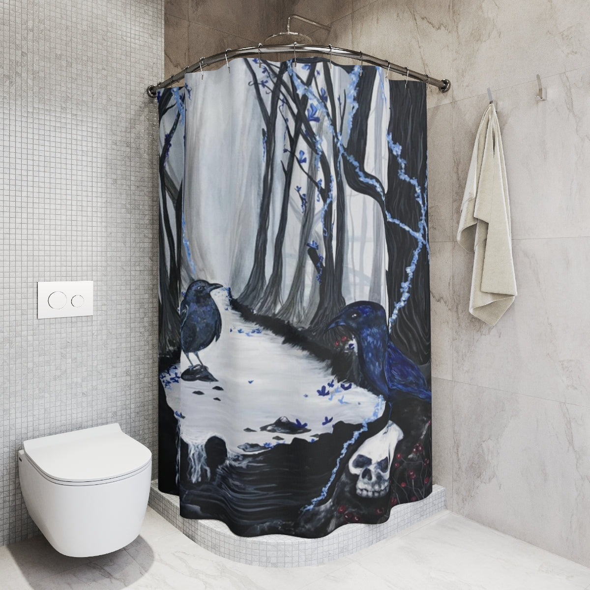 "Every Tear One Day Dries" Painting by Kelly Kresconko Polyester Shower Curtain