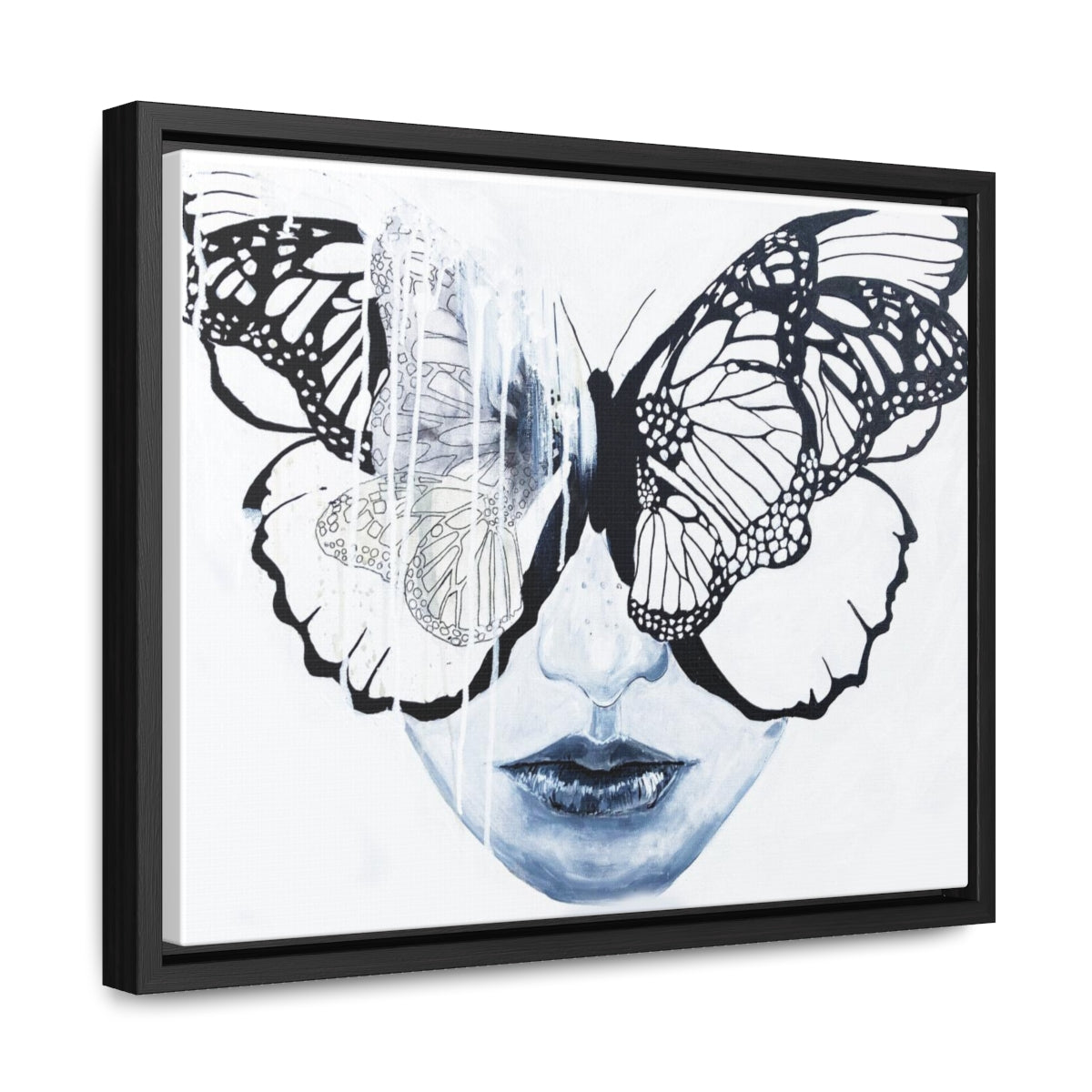 "Butterfly Eyes" Painting by Kelly Kresconko PRINT on Gallery Canvas Wraps, Horizontal Frame