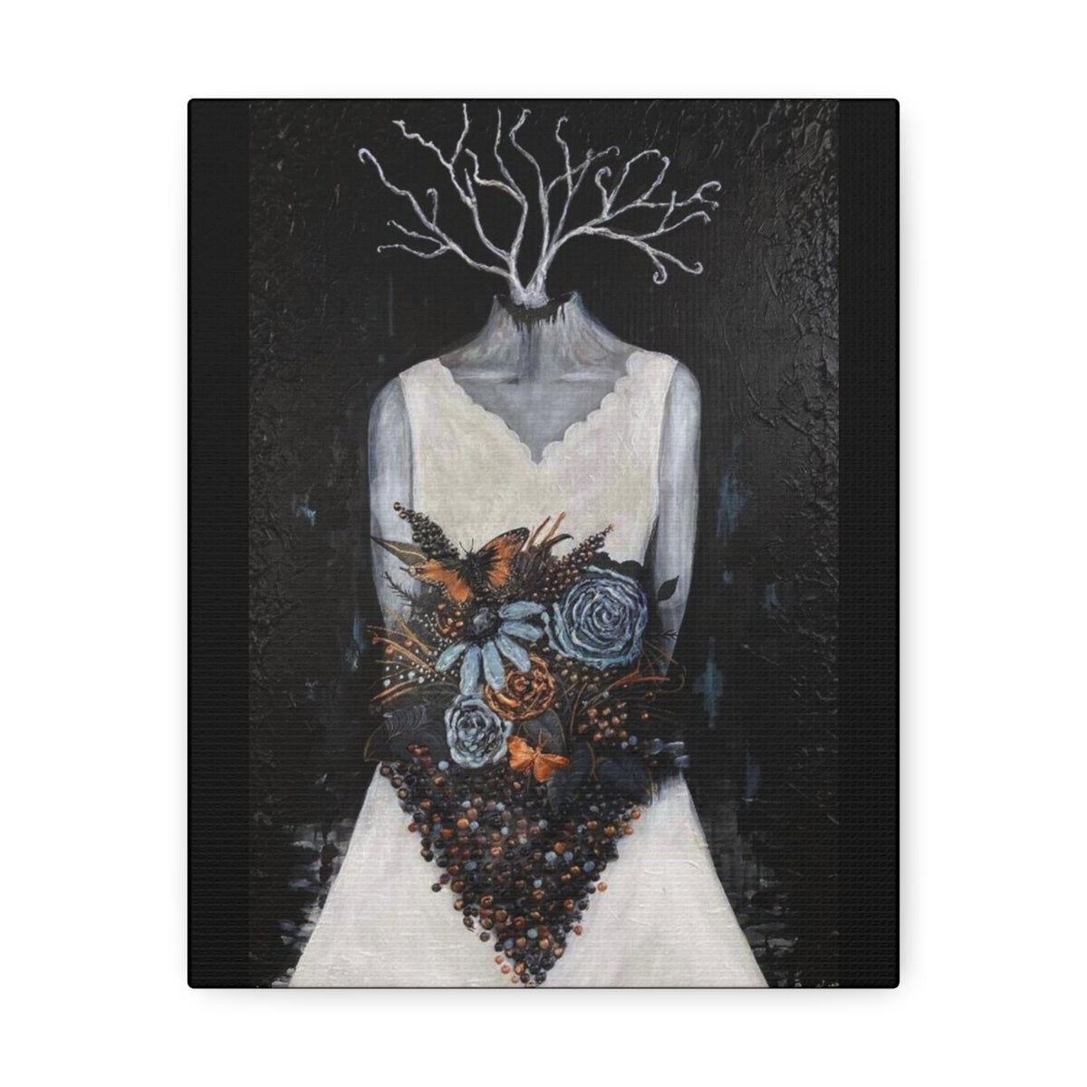 "Cantique" Painting by Kelly Kresconko on Printed Canvas (Reproduction)