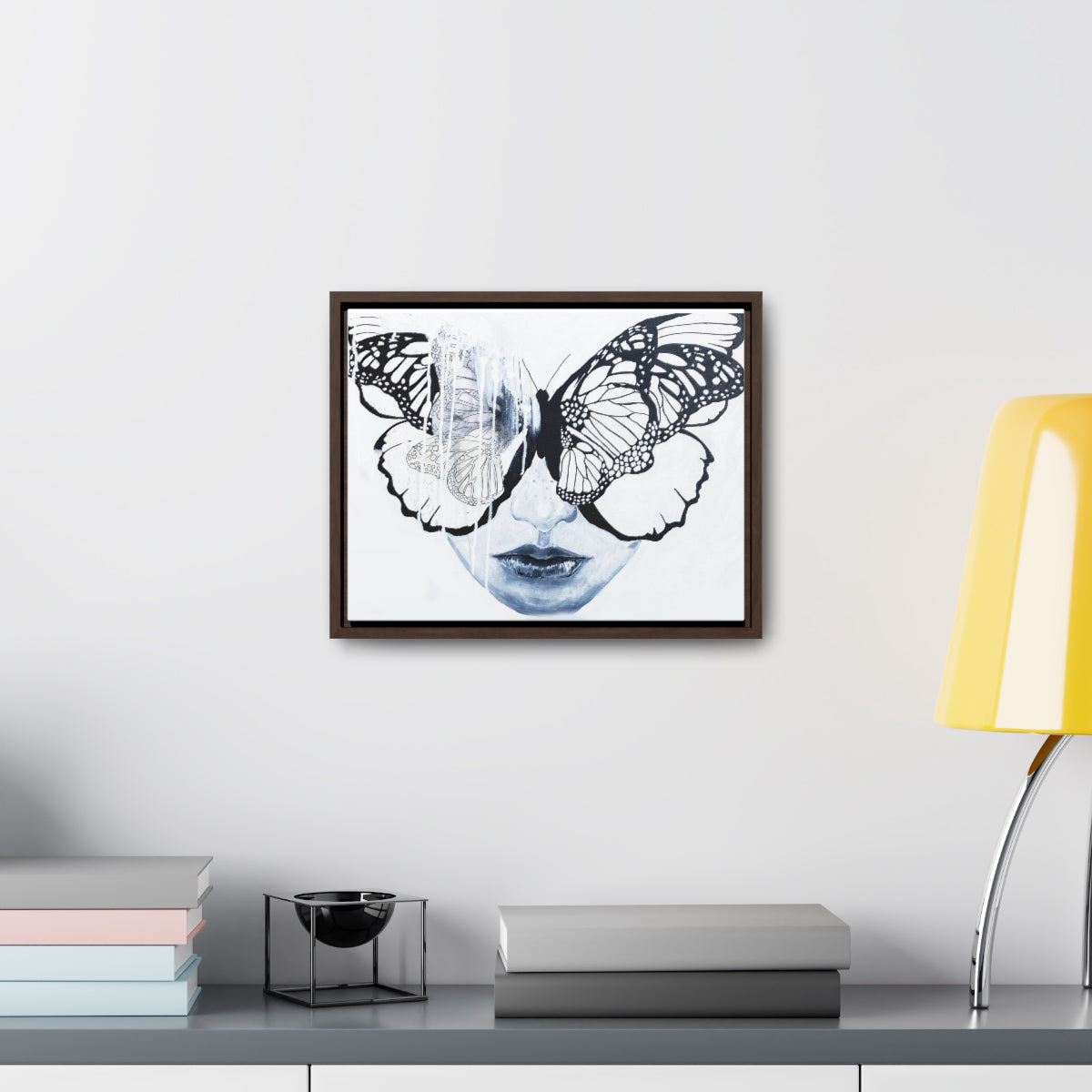 "Butterfly Eyes" Painting by Kelly Kresconko PRINT on Gallery Canvas Wraps, Horizontal Frame