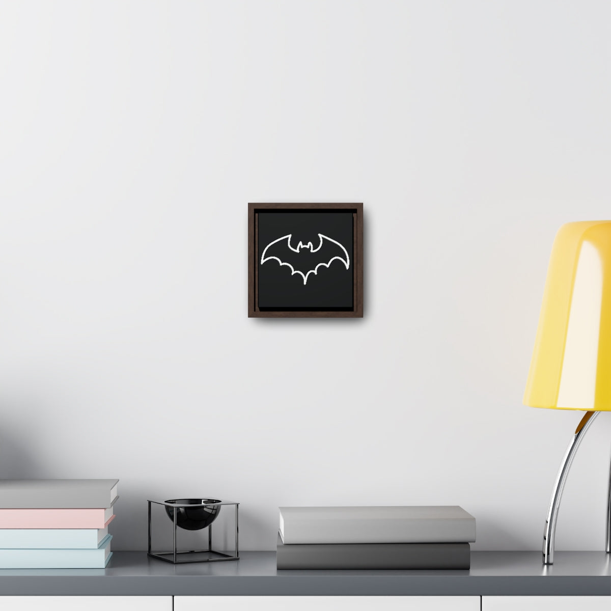 "Bat" by Kelly Kresconko Gallery Canvas Wrapped,  Framed