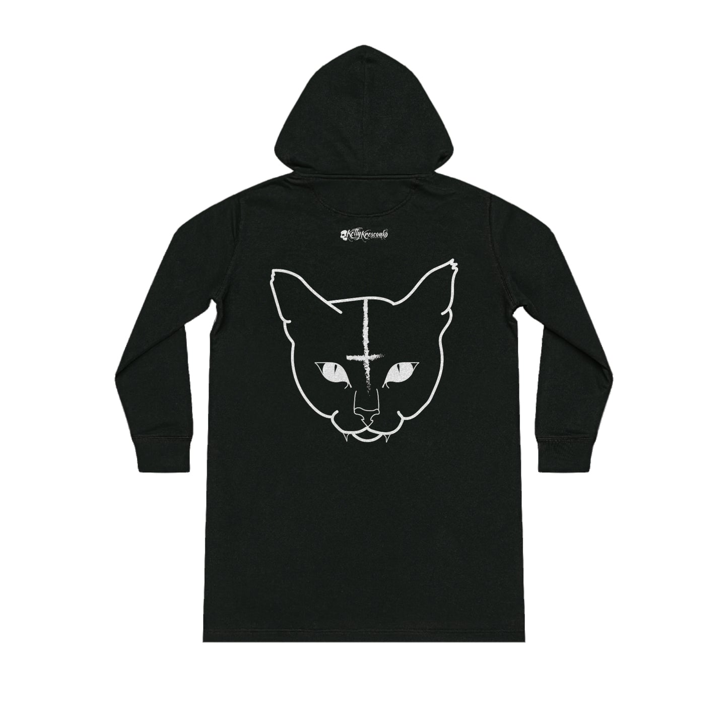Super Soft Hell Cat Hoodie Dress