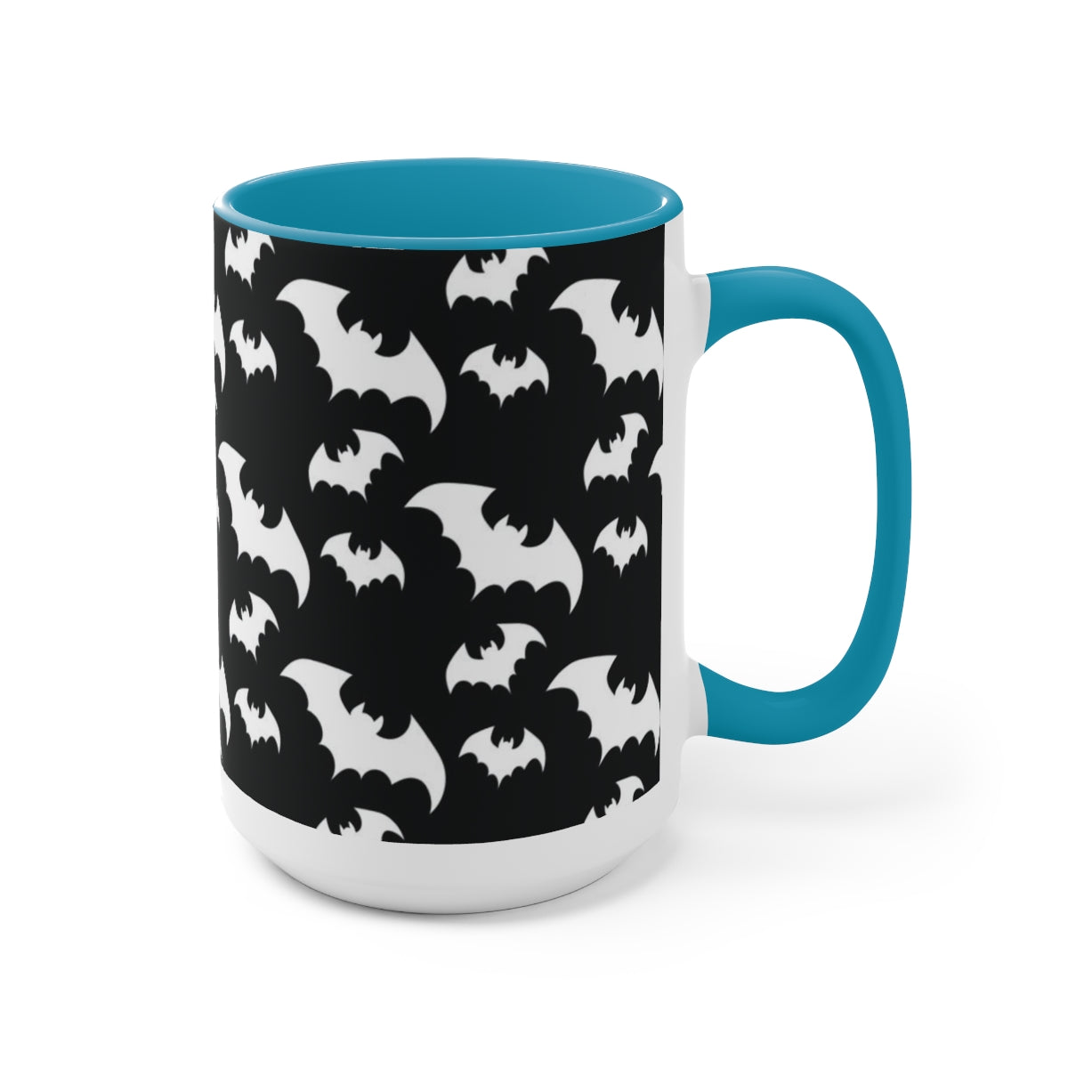 Batty Two-Tone Coffee Mugs, 15oz