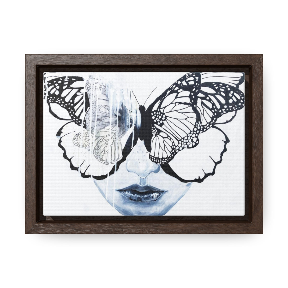"Butterfly Eyes" Painting by Kelly Kresconko PRINT on Gallery Canvas Wraps, Horizontal Frame