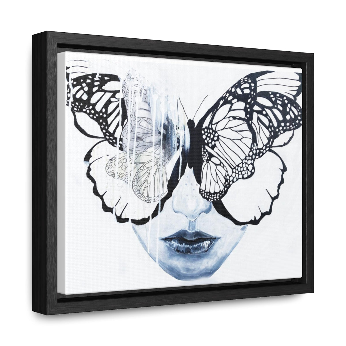 "Butterfly Eyes" Painting by Kelly Kresconko PRINT on Gallery Canvas Wraps, Horizontal Frame