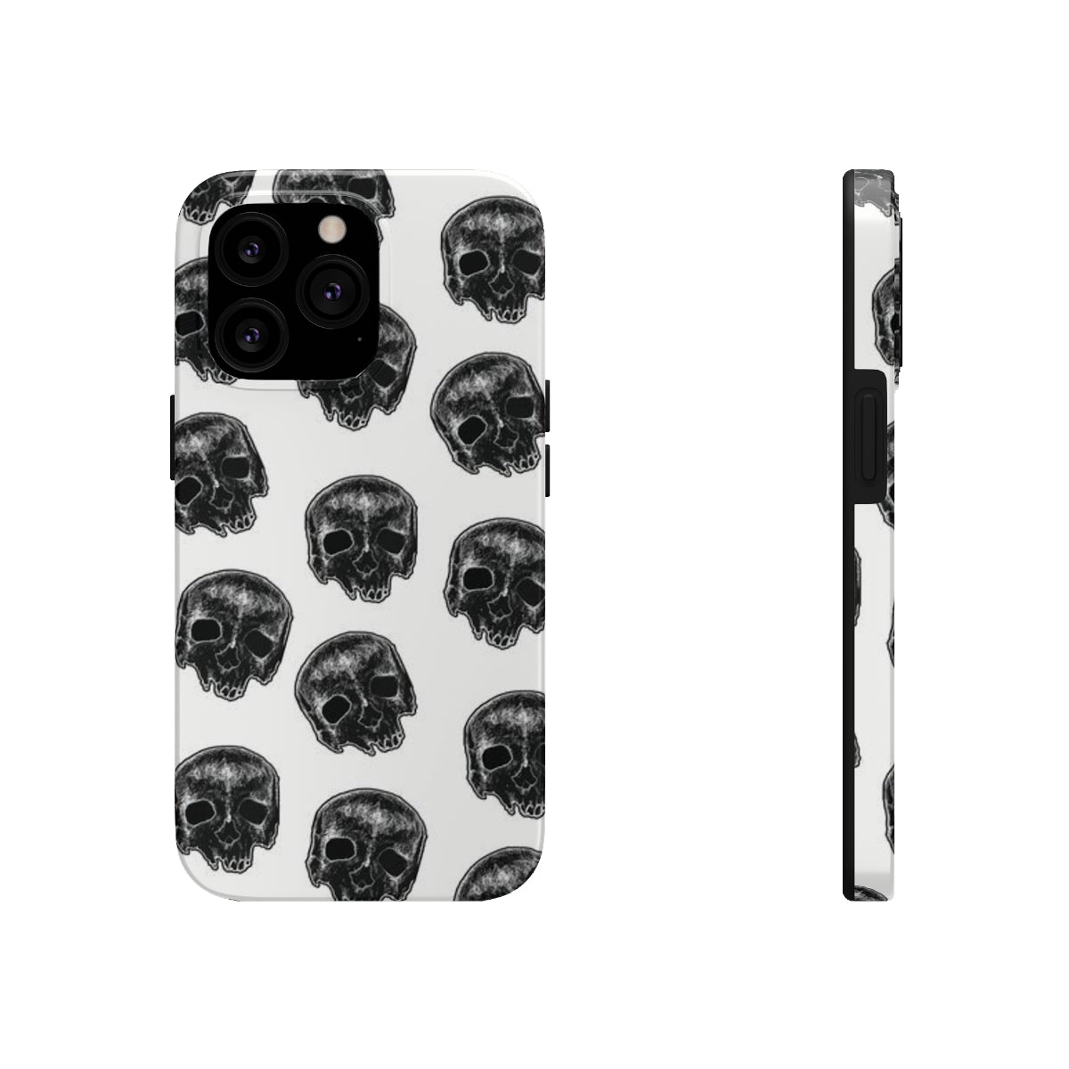 Skull Illustration by Kelly Kresconko Phone Case