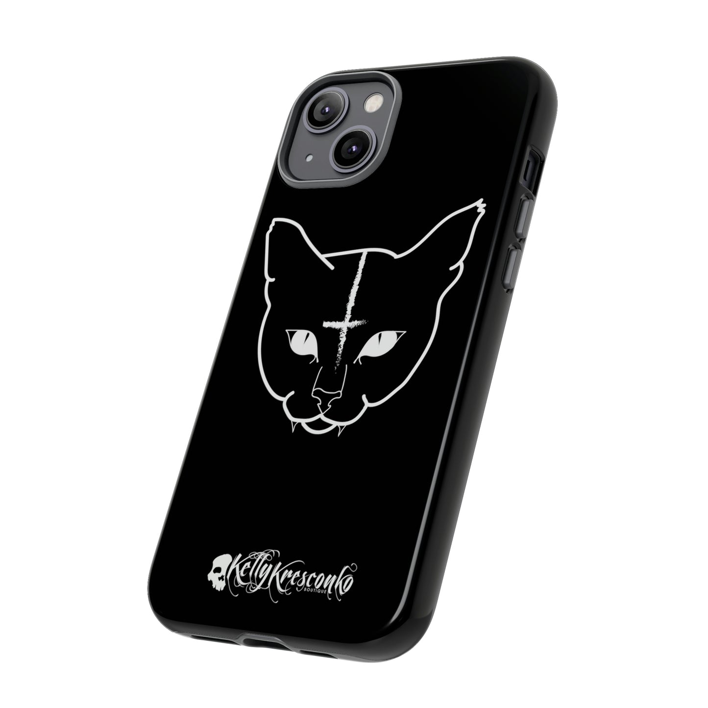 Hell Cat Phone Case (40 different sizes to choose from)