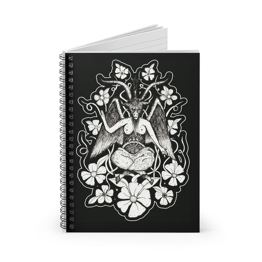Baphomet Spiral Notebook - Ruled Line