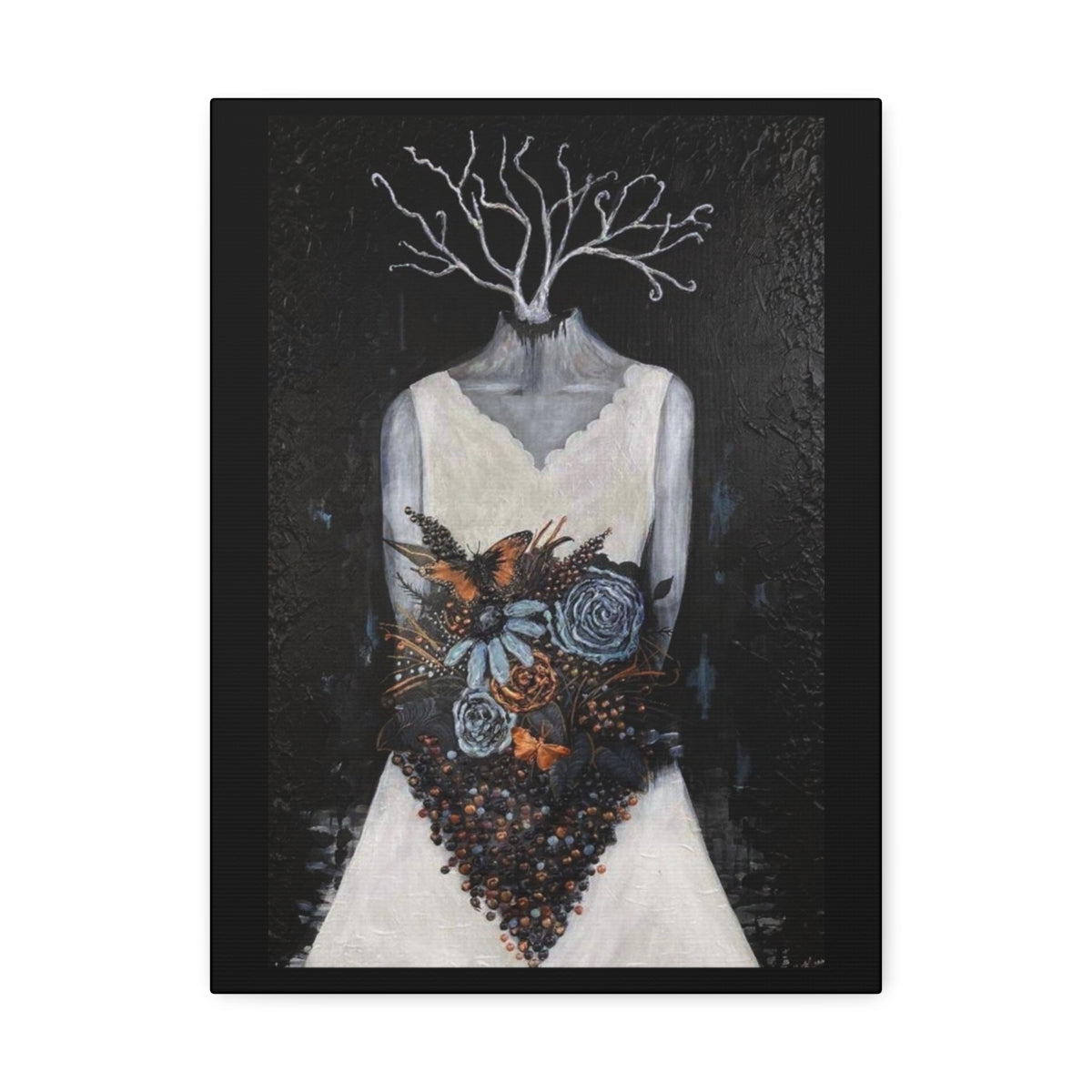 "Cantique" Painting by Kelly Kresconko on Printed Canvas (Reproduction)