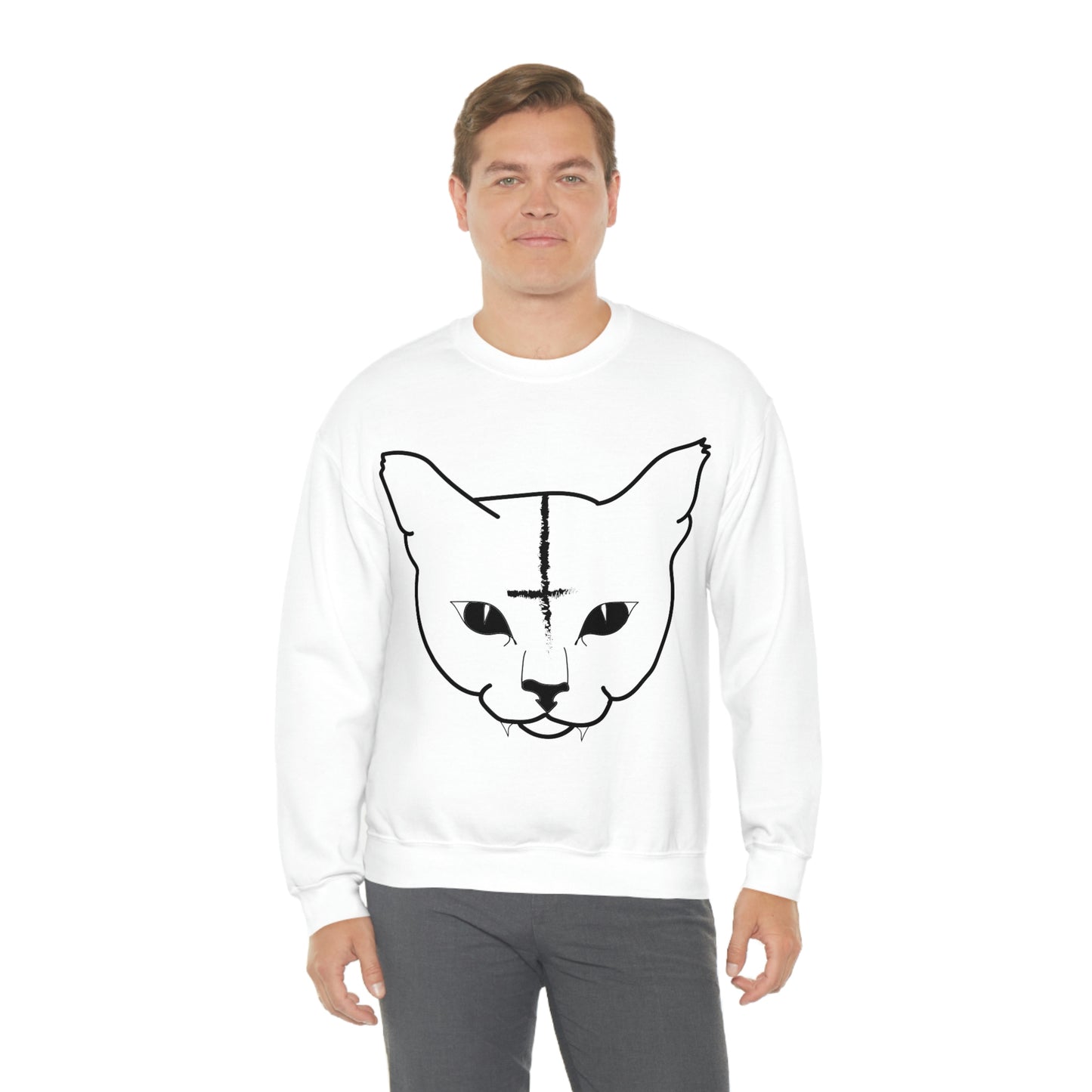 Hell Cat Unisex Heavy Blend™ Crewneck Sweatshirt