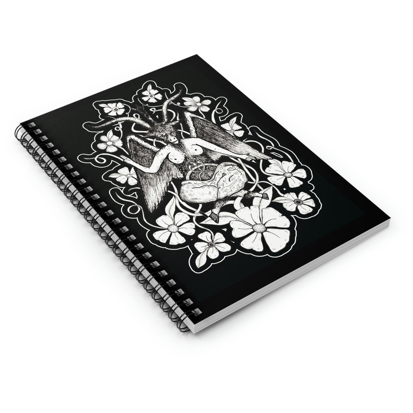 Baphomet Spiral Notebook - Ruled Line