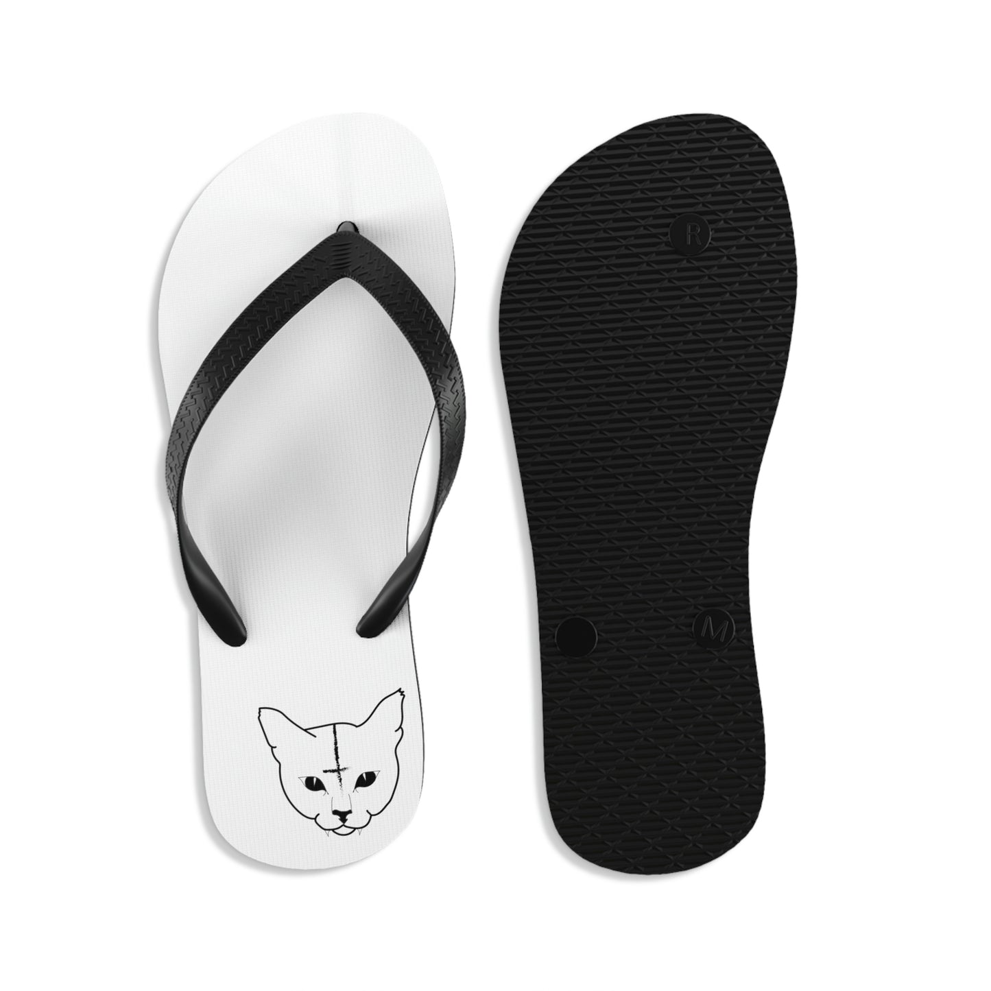 Hell Cat Unisex Flip-Flops