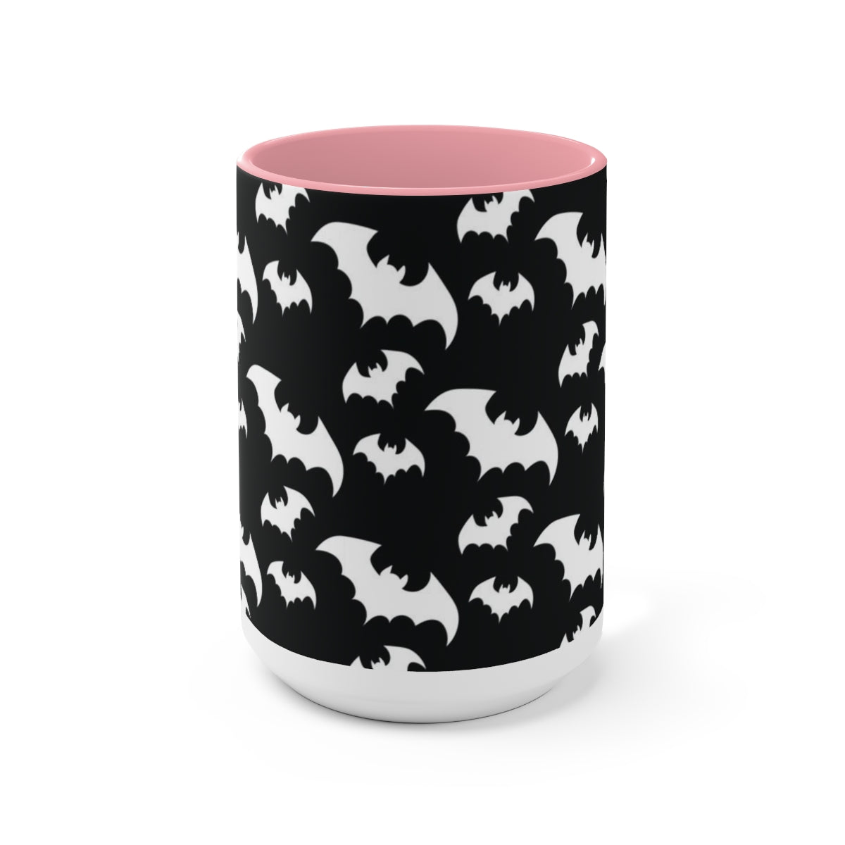 Batty Two-Tone Coffee Mugs, 15oz