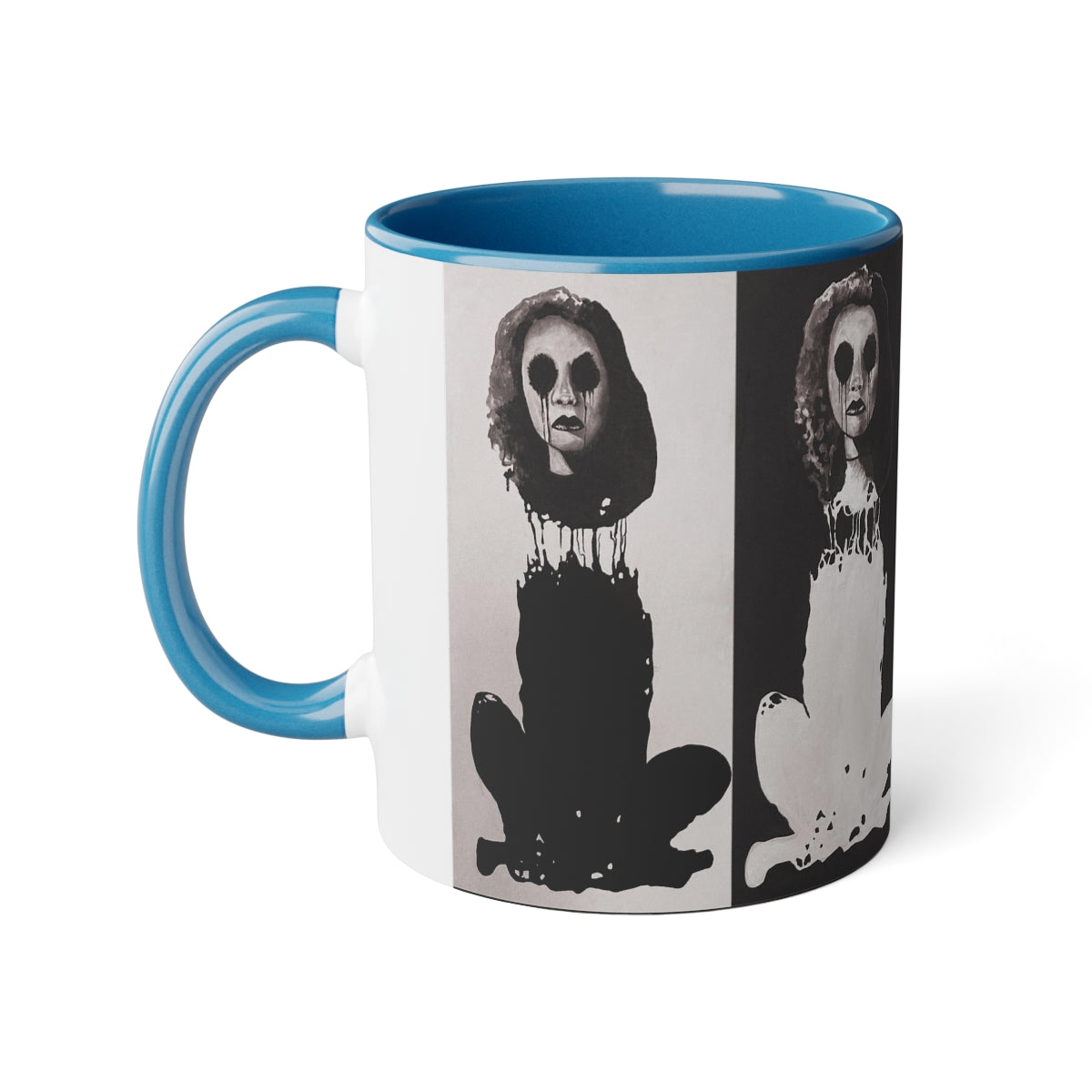 "Melancholy Felines" Painting by Kelly Kresconko Coffee Mug 11oz