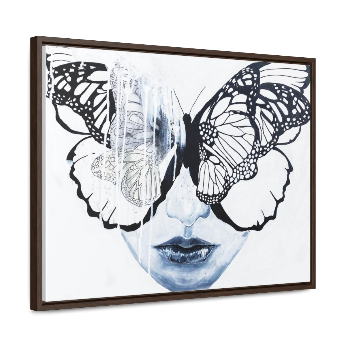 "Butterfly Eyes" Painting by Kelly Kresconko PRINT on Gallery Canvas Wraps, Horizontal Frame