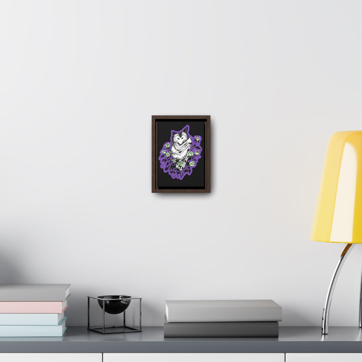 "Blue Batty" Gallery Canvas Wraps, Vertical Frame
