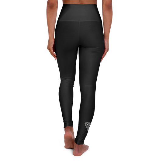 LUXE GOTH BASICS "DeathMoth" By Kelly Kresconko High Waisted Yoga Leggings