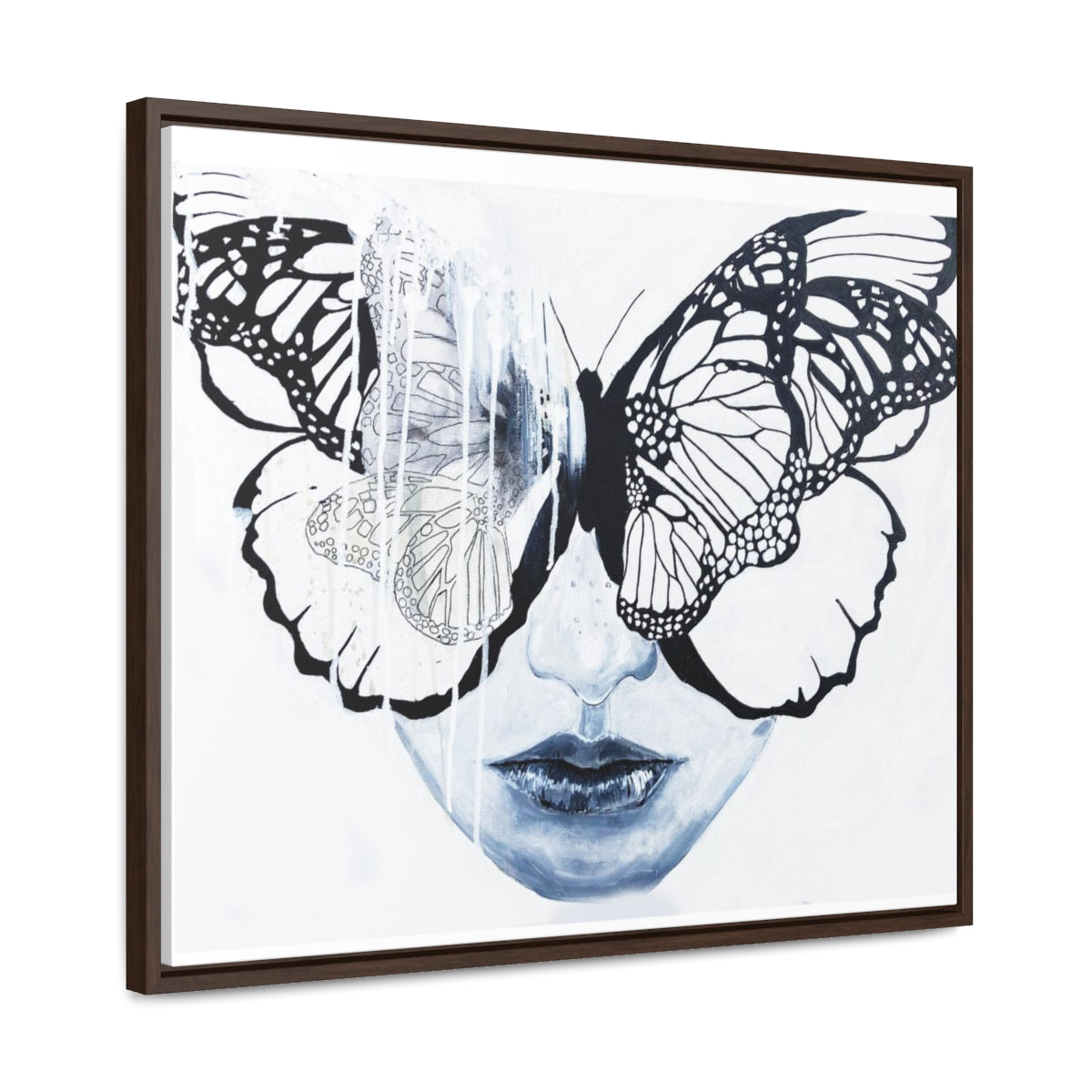"Butterfly Eyes" Painting by Kelly Kresconko PRINT on Gallery Canvas Wraps, Horizontal Frame