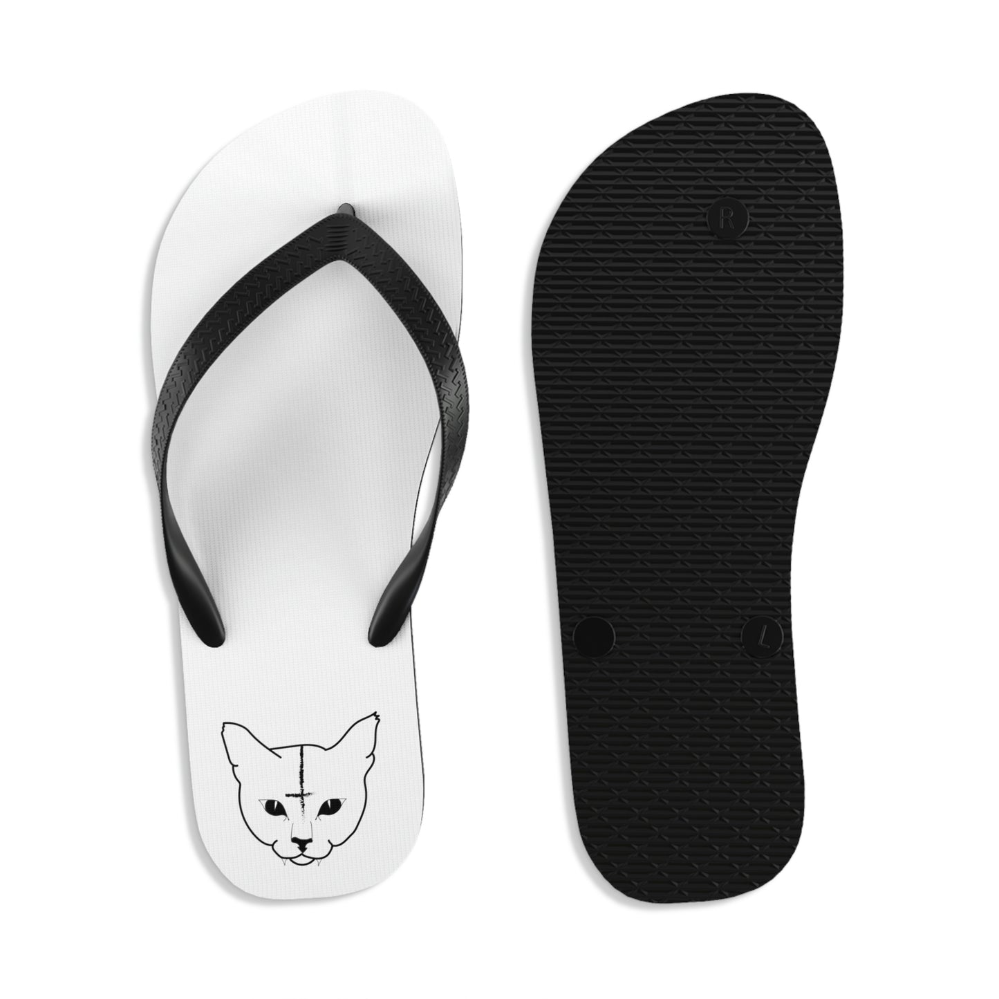 Hell Cat Unisex Flip-Flops