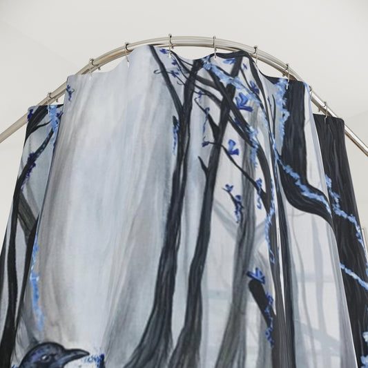 "Every Tear One Day Dries" Painting by Kelly Kresconko Polyester Shower Curtain