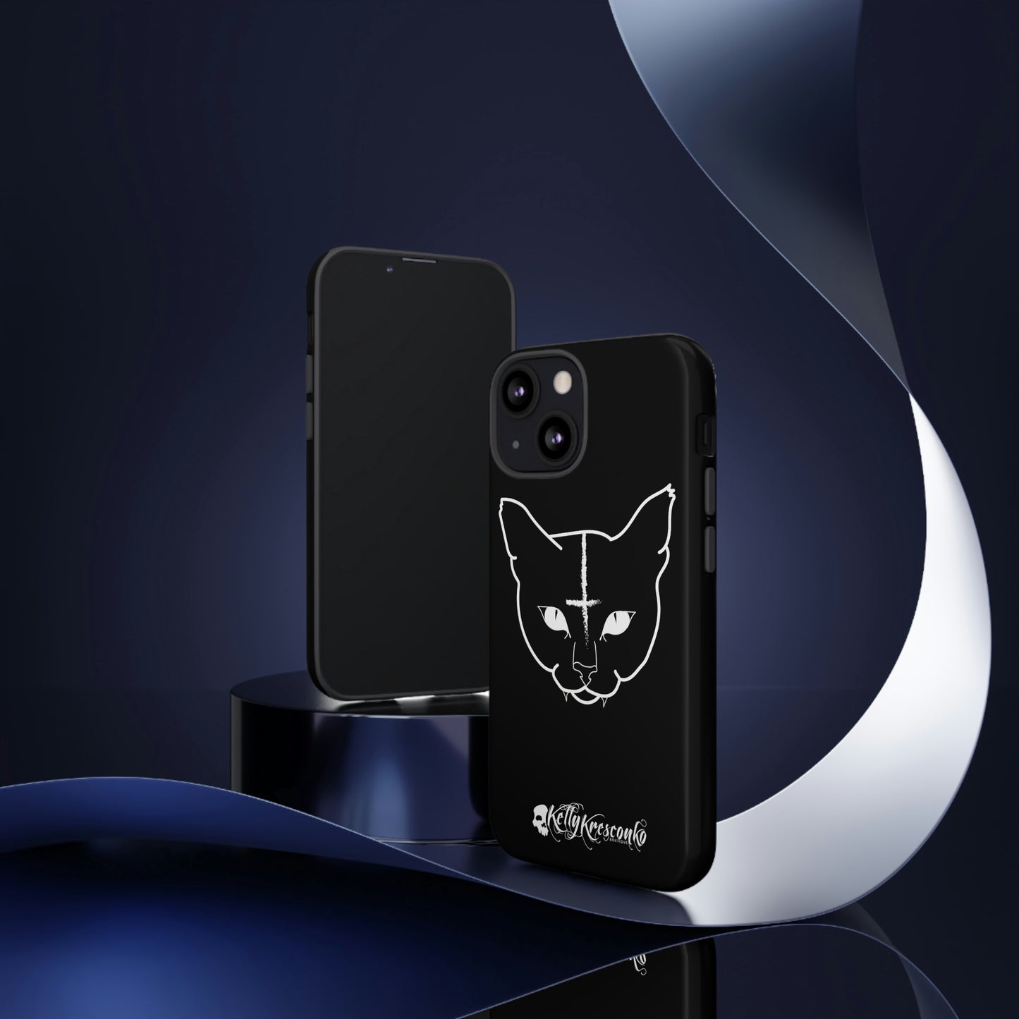 Hell Cat Phone Case (40 different sizes to choose from)