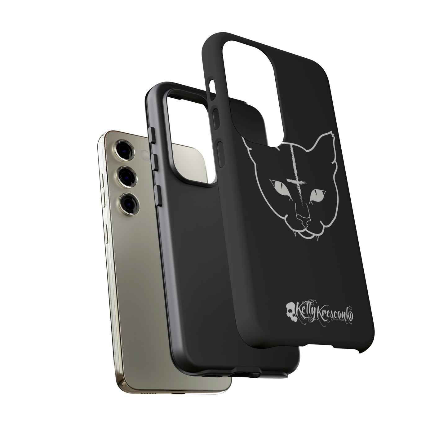 Hell Cat Phone Case (40 different sizes to choose from)
