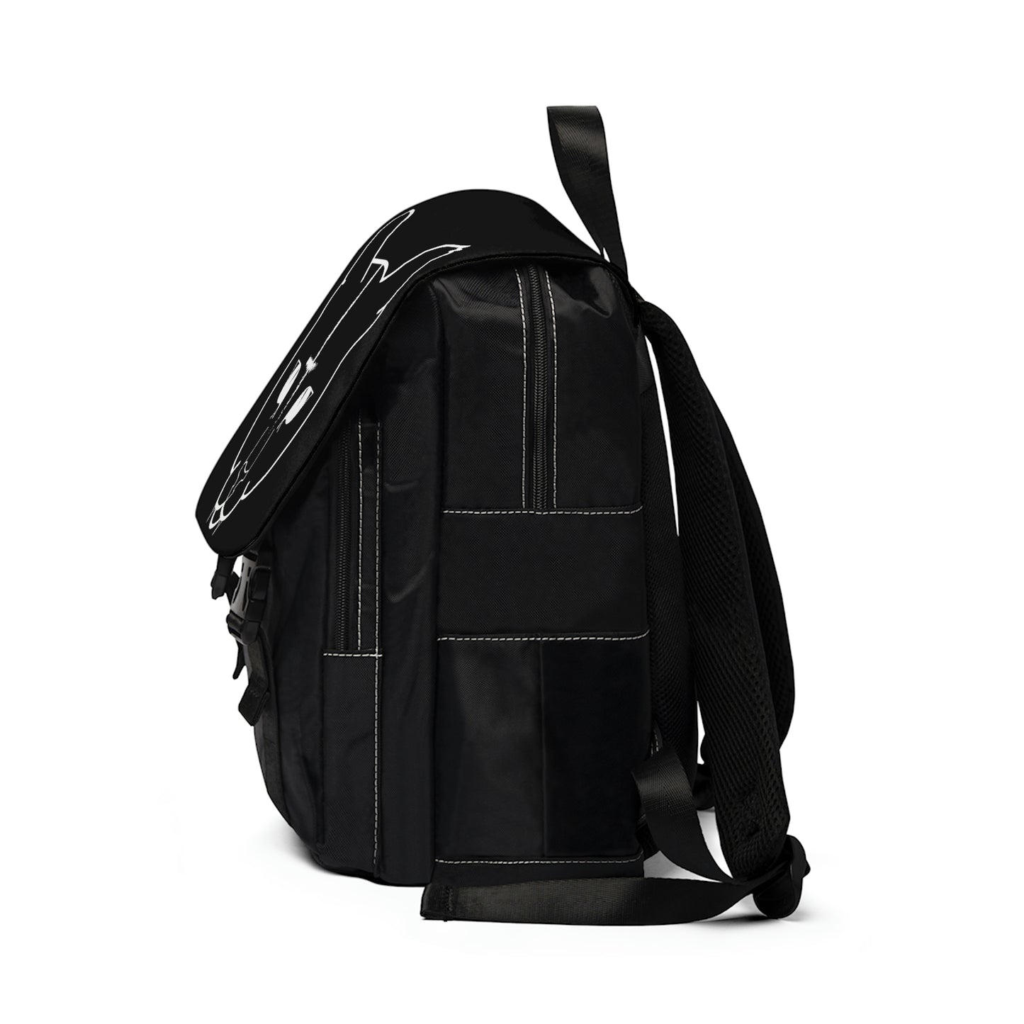 Hell Cat Unisex Casual Shoulder Backpack