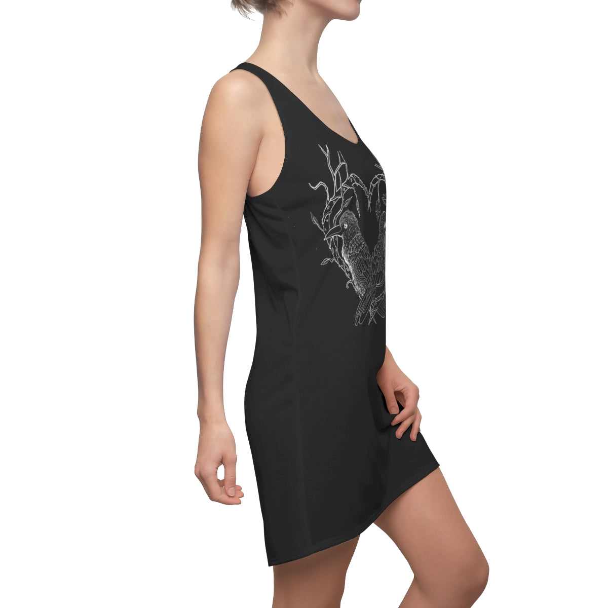 Odin's Ravens Black Racerback Dress