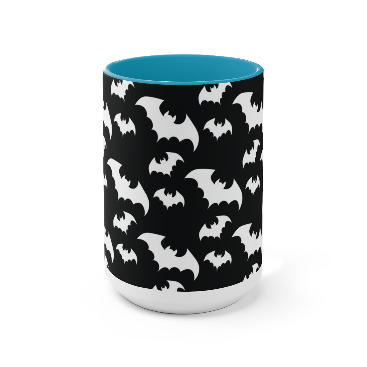 Batty Two-Tone Coffee Mugs, 15oz