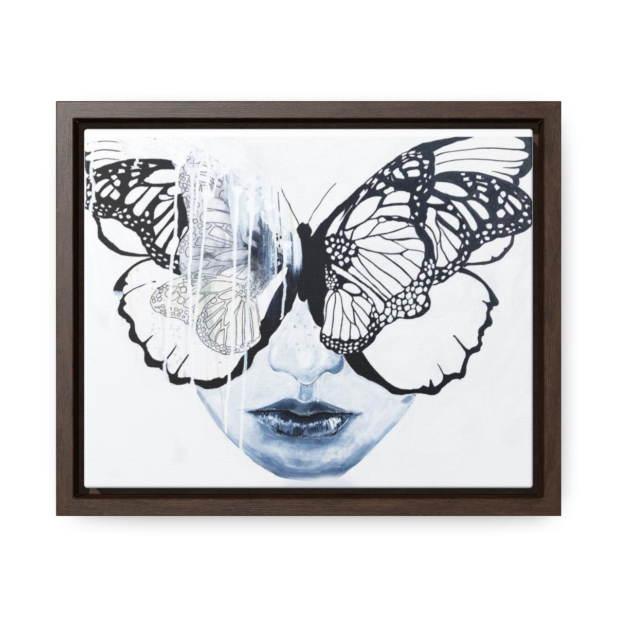 "Butterfly Eyes" Painting by Kelly Kresconko PRINT on Gallery Canvas Wraps, Horizontal Frame