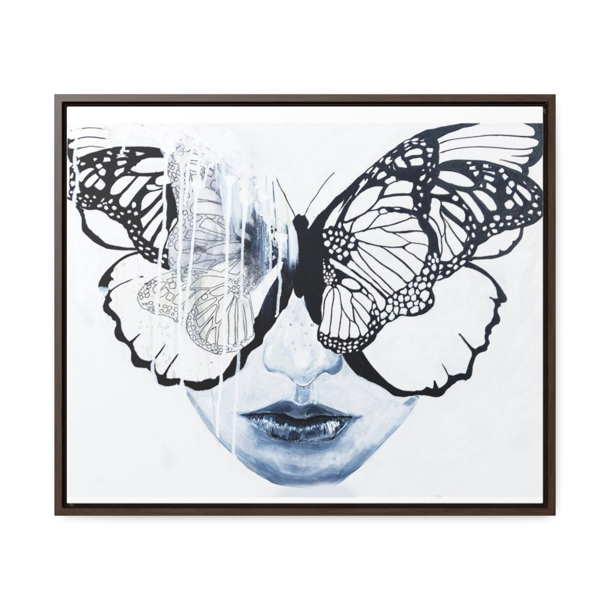 "Butterfly Eyes" Painting by Kelly Kresconko PRINT on Gallery Canvas Wraps, Horizontal Frame