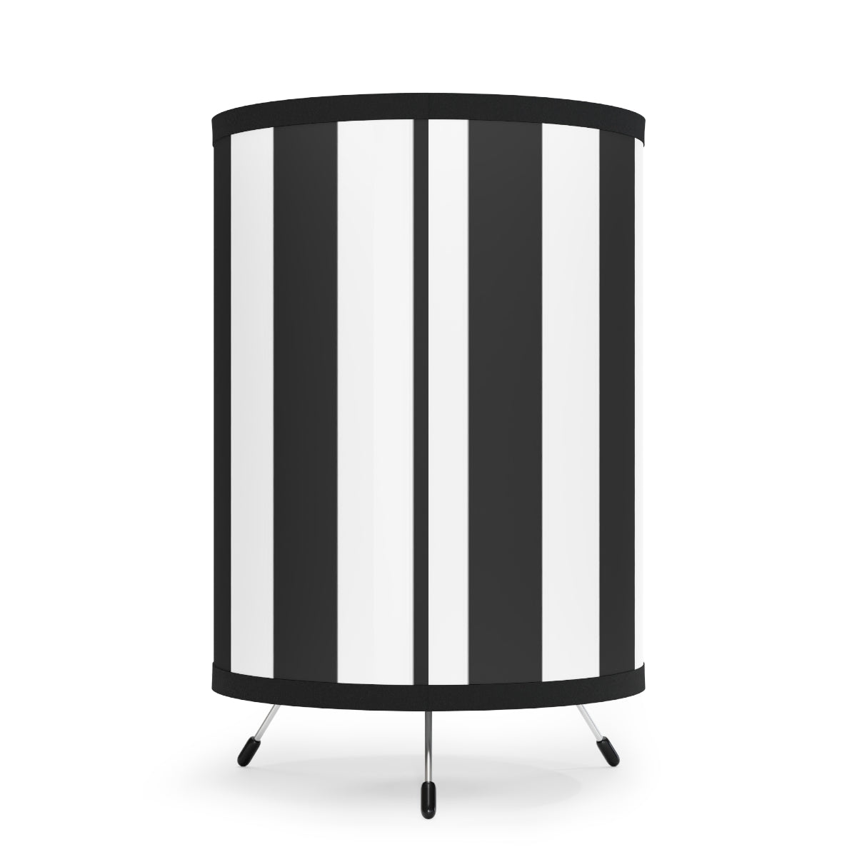 Stripey Tripod Lamp with High-Res Printed Shade, US\CA plug