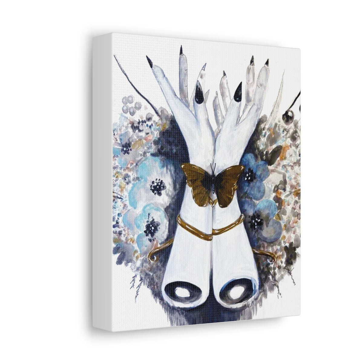 "Discovery-Gold" Painting by Kelly Kresconko Print on Gallery Stretched Canvas