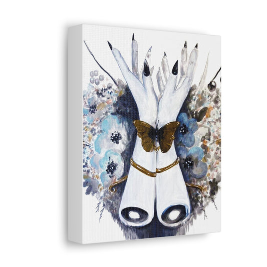 "Discovery-Gold" Painting by Kelly Kresconko Print on Gallery Stretched Canvas