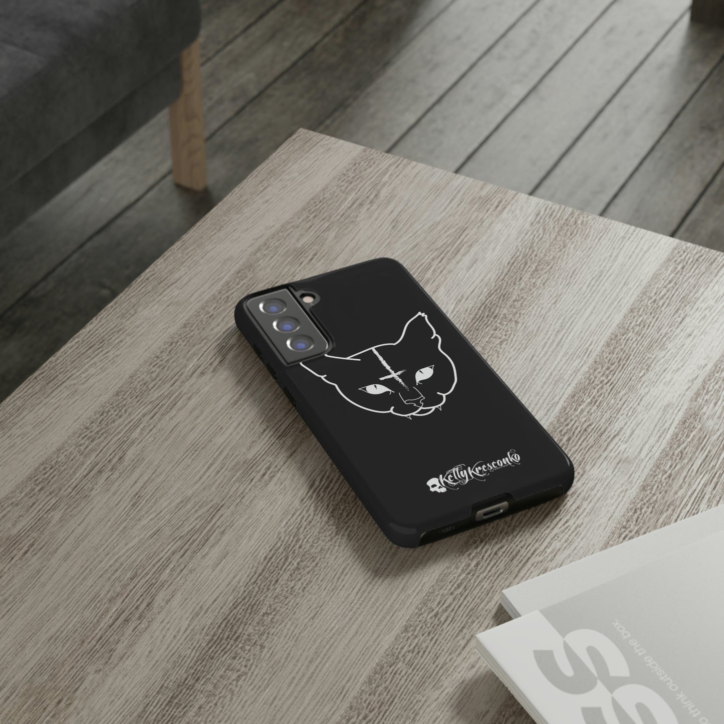 Hell Cat Phone Case (40 different sizes to choose from)